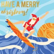 XB148 Surf's Up Santa