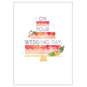 AW77 Watercolour Wedding Cake
